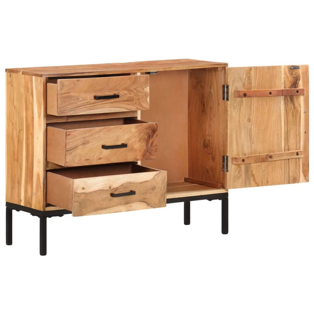 Solid Acacia Wood Sideboard B6067