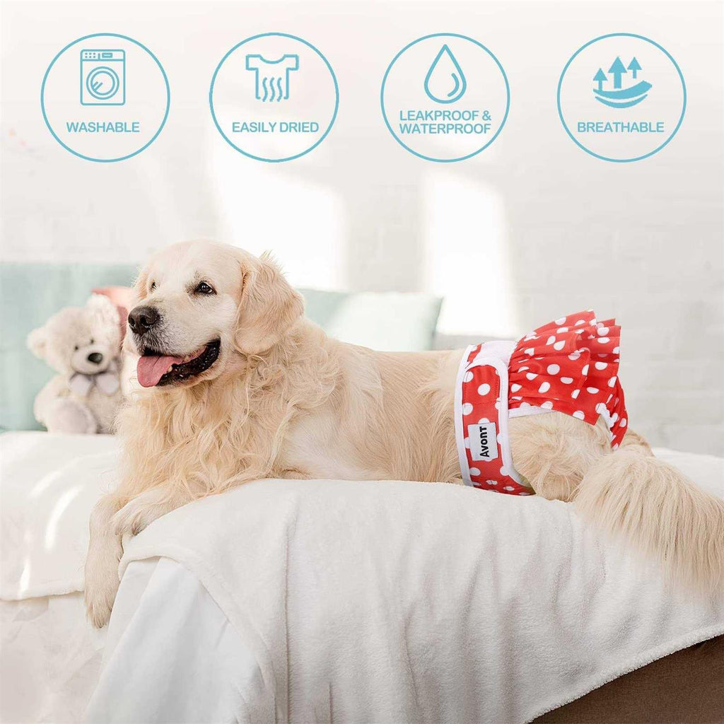 3 Pack Washable Reusable Dog Diapers N5609