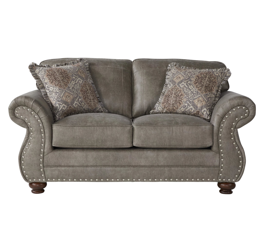 Faux Leather Upholstered Loveseat Q21400