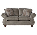 Faux Leather Upholstered Loveseat Q21400