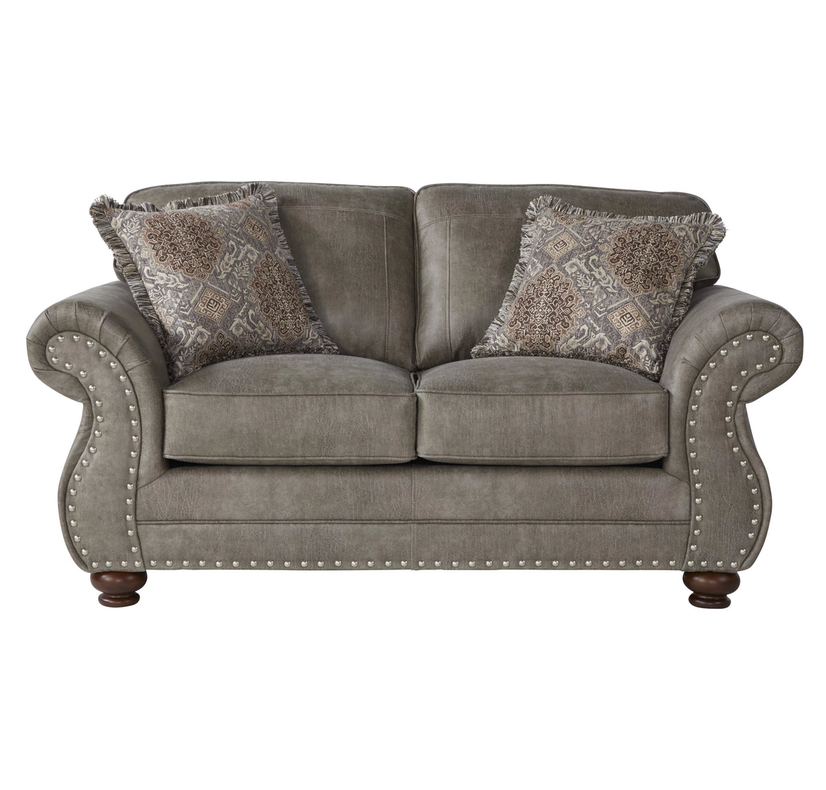 Faux Leather Upholstered Loveseat Q21400