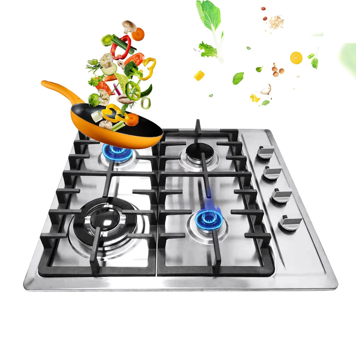 23" 4 Burners Stainless Steel Cooktop R50884