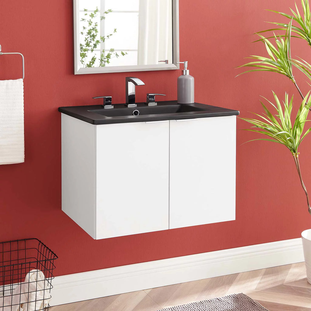 Wall Mounted Melamine Sink Vanity Cabinet B46654