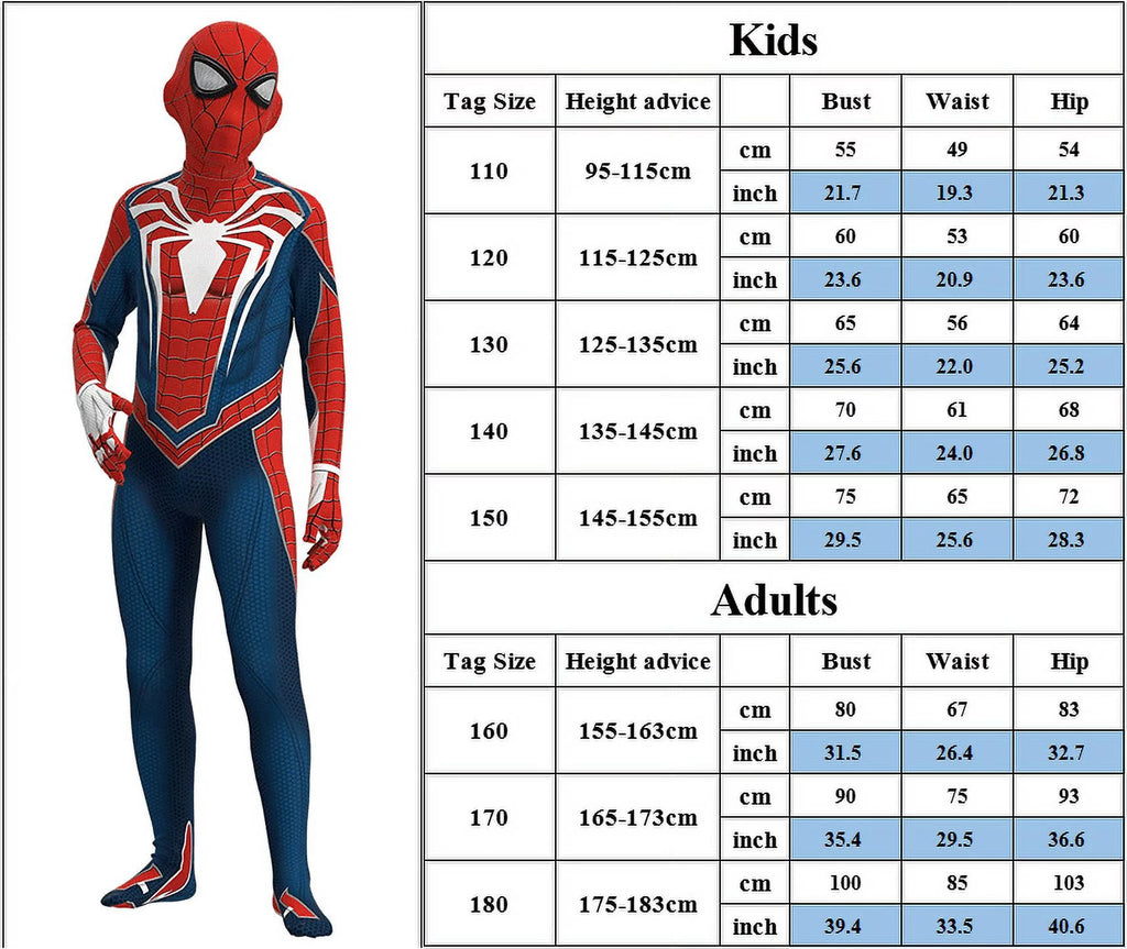 Kids Superhero Jumpsuit Costume for 4-5 Years M28443