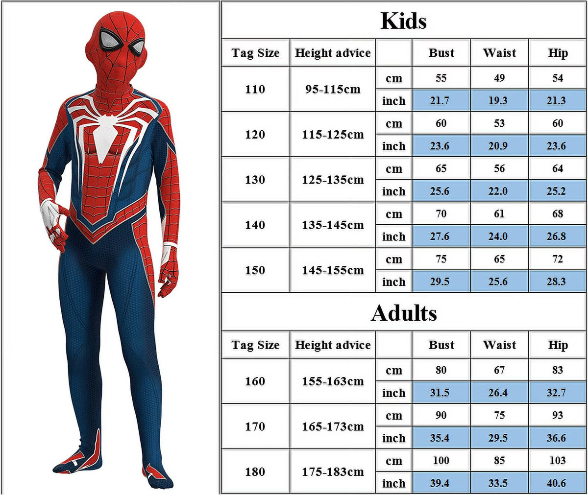 Kids Superhero Jumpsuit Costume for 4-5 Years M28443