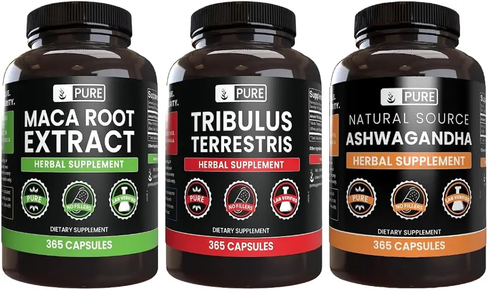 Maca Root, Ashwagandha, & Tribulus Terrestris Capsules Y152