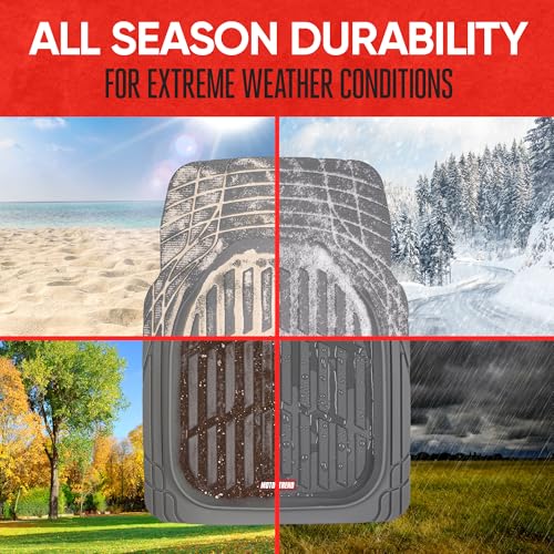 Black All-Weather Automotive Floor Mats Full Set I629