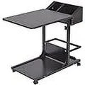 Black Height Adjustable Sofa Side Table L322032