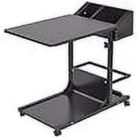 Black Height Adjustable Sofa Side Table L322032