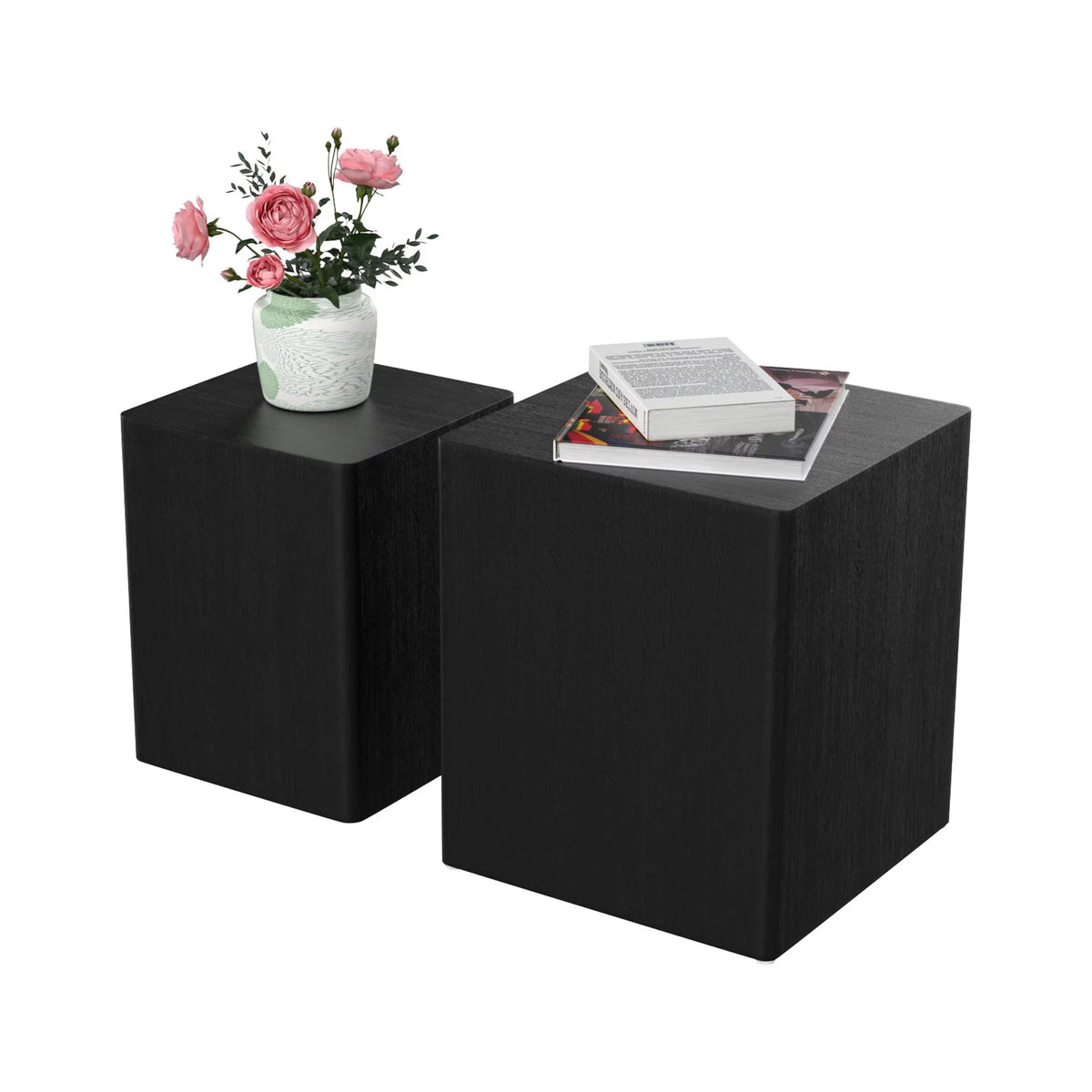 Black Oak Nesting Table Set of 2 U28208