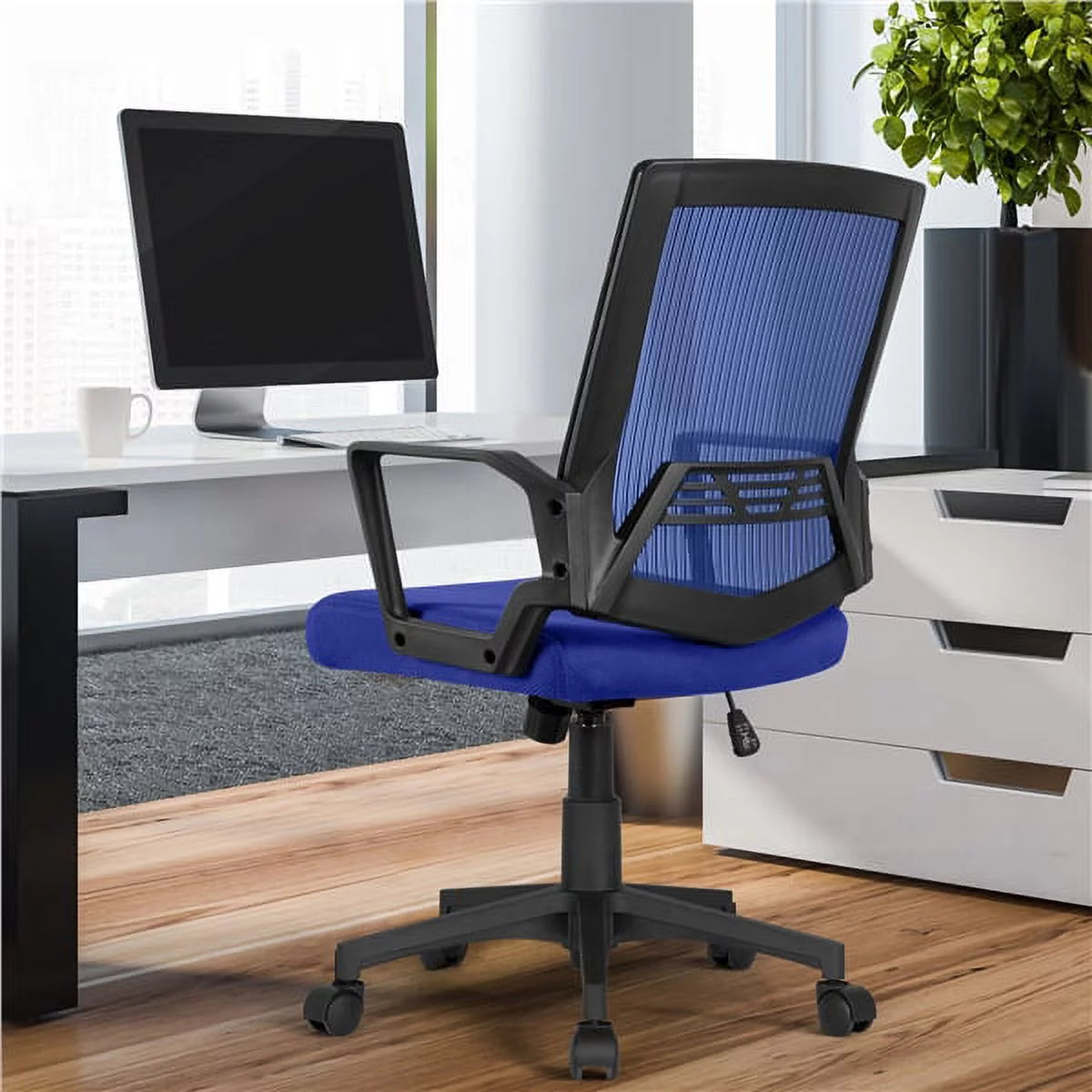 Blue Mesh Ergonomic Office Chair U20370