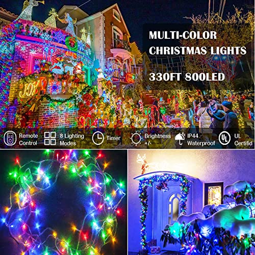 Purple and Orange 800LED 330FT String Lights C280724