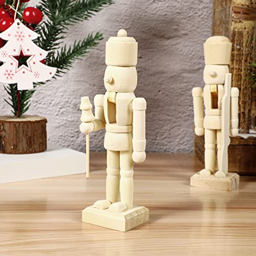Unpainted Wooden Nutcracker 12Pcs M662
