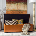 Large Rustic Tufted Storage Bench B918