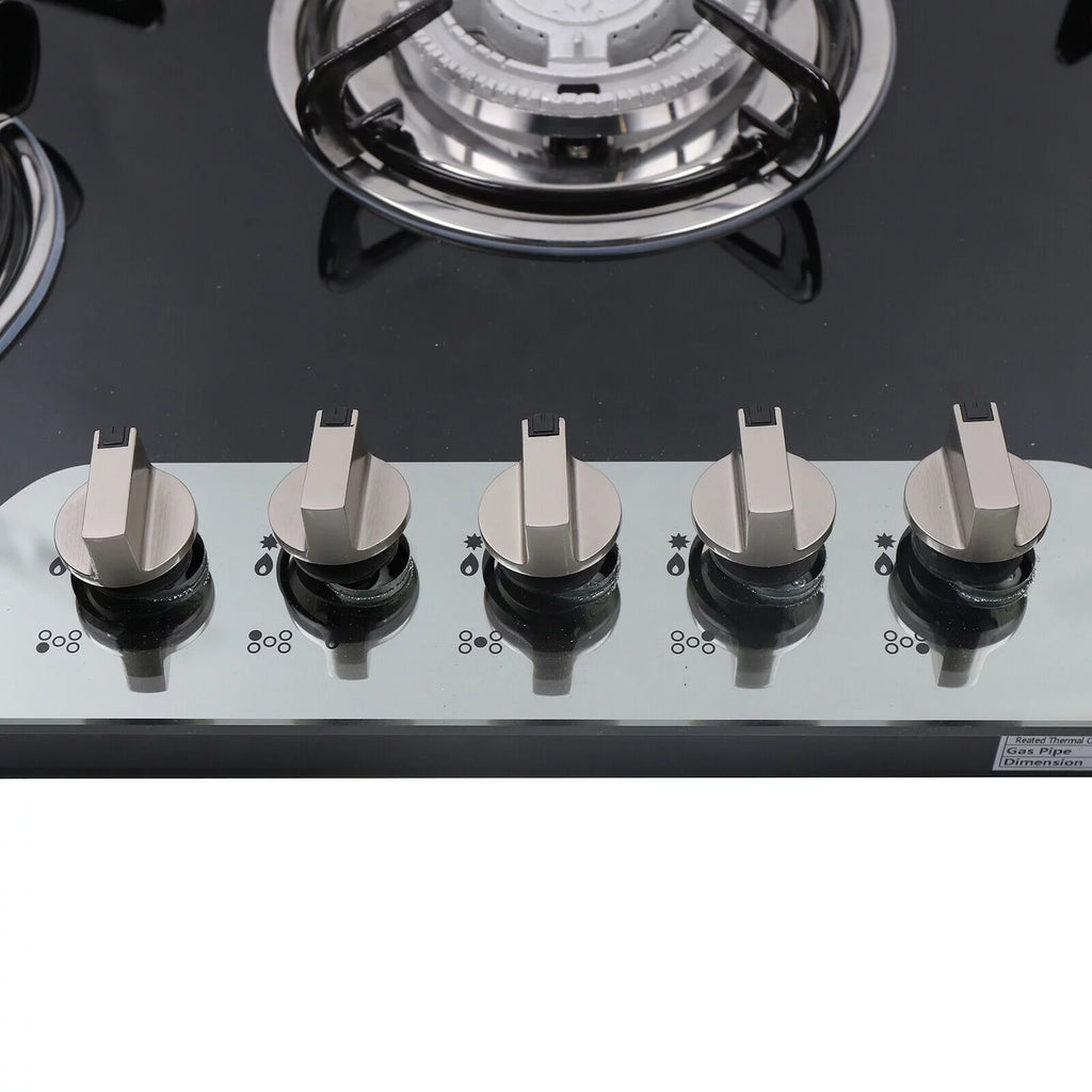 30" Stainless Steel 5 Burner Gas Cooktop E14474