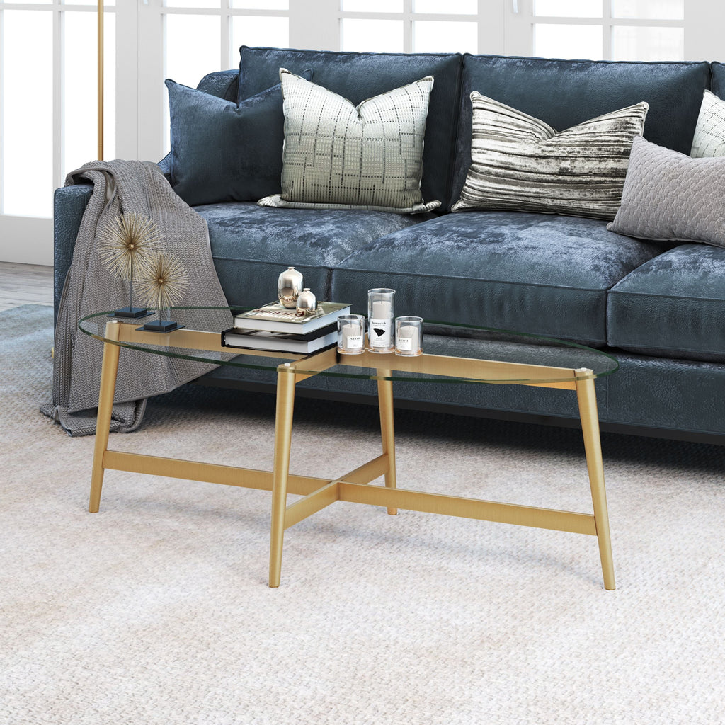 50.5" Wide Oval Coffee Table U59455