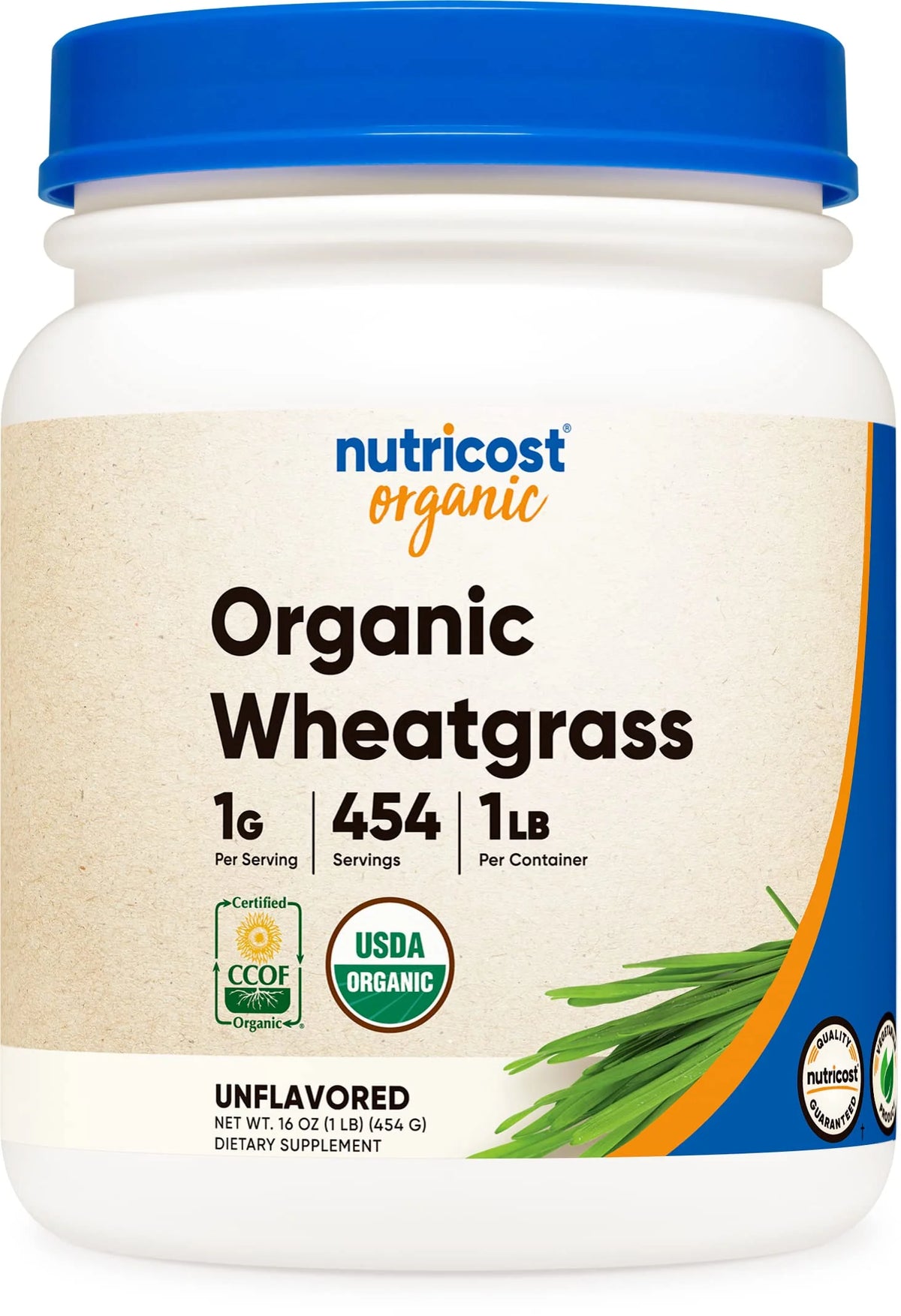 Organic Wheatgrass Powder 1 LB Non-GMO Superfood L44602