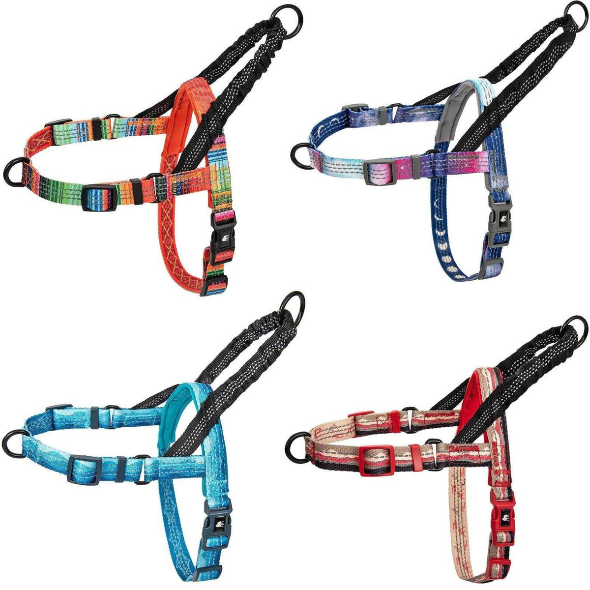Reflective No Pull Dog Harness with Bungee Handle B3278