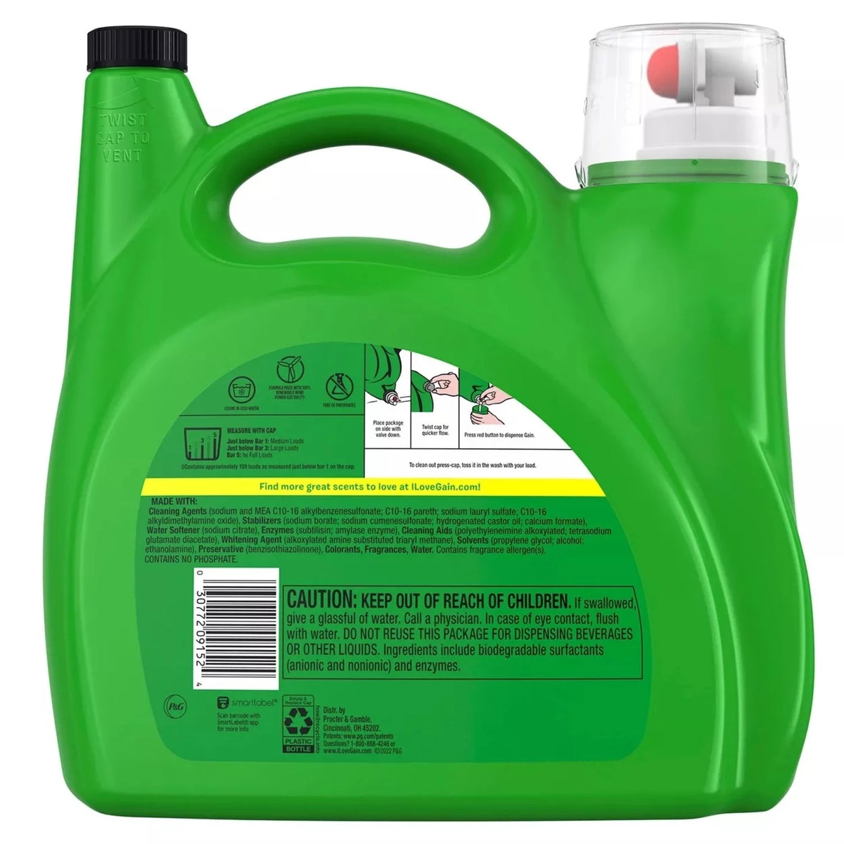 Ultra Concentrated Laundry Detergent 208 Fl Oz 159 Loads L45918