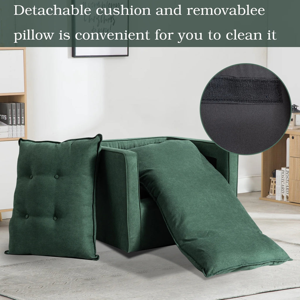 Green Upholstered Swivel Accent Chair R6436