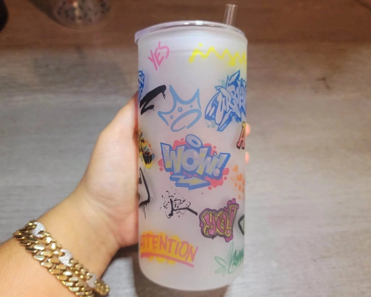 20 oz Beer Can Glass Q137179