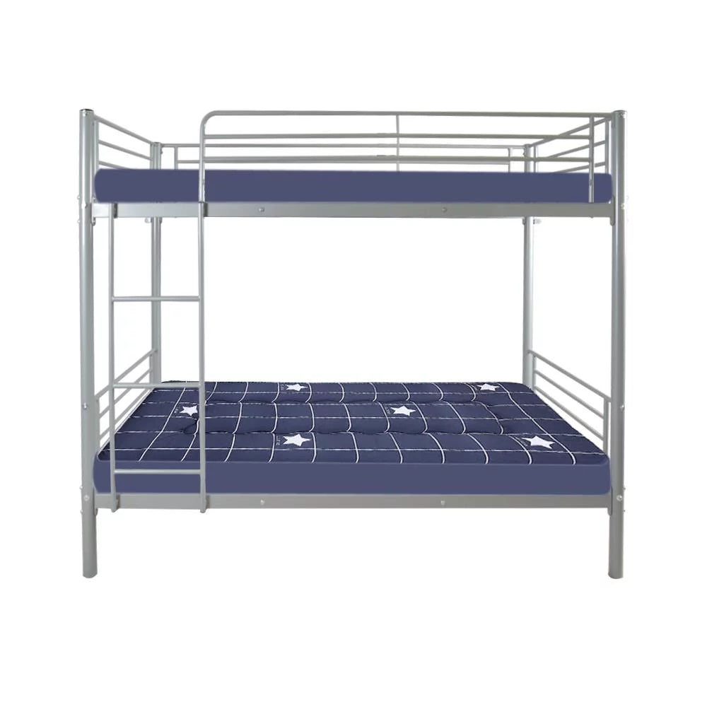 Twin-over-Twin Bunk Bed with Metal Frame and Ladder H3177