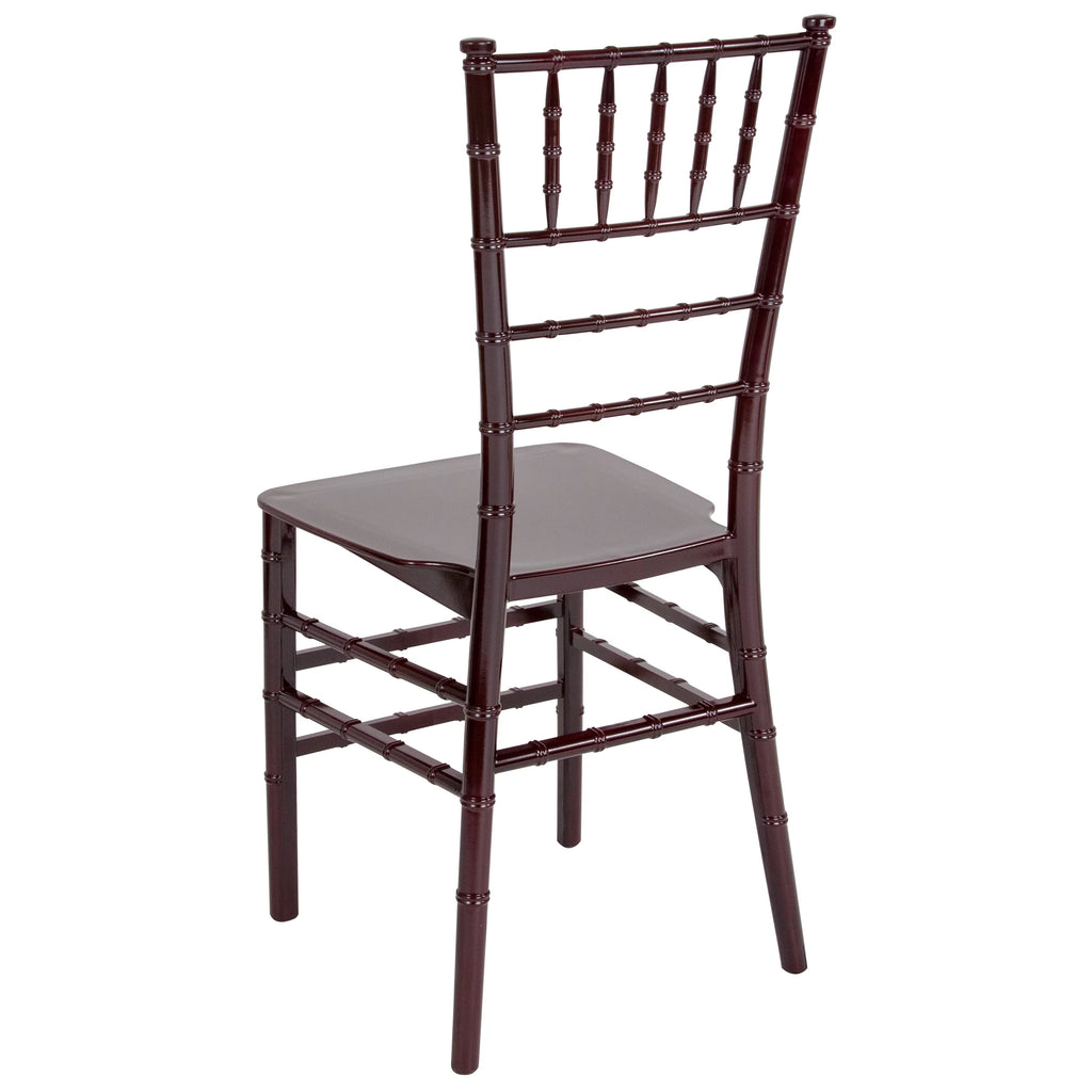 Mahogany Resin Stacking Chiavari Chair F785