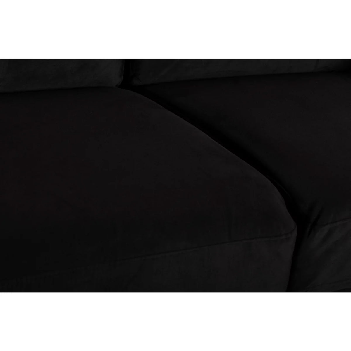 Black Velvet Loveseat with Nailhead Trim U78806