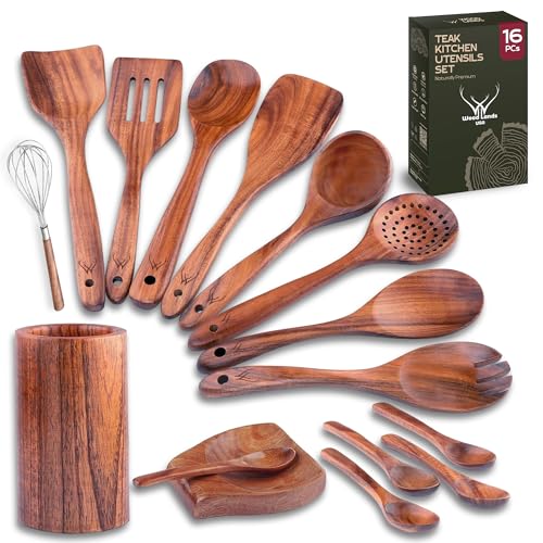 Wooden Spoons and Spatulas 6-Piece Non-Stick Cookware Z396195