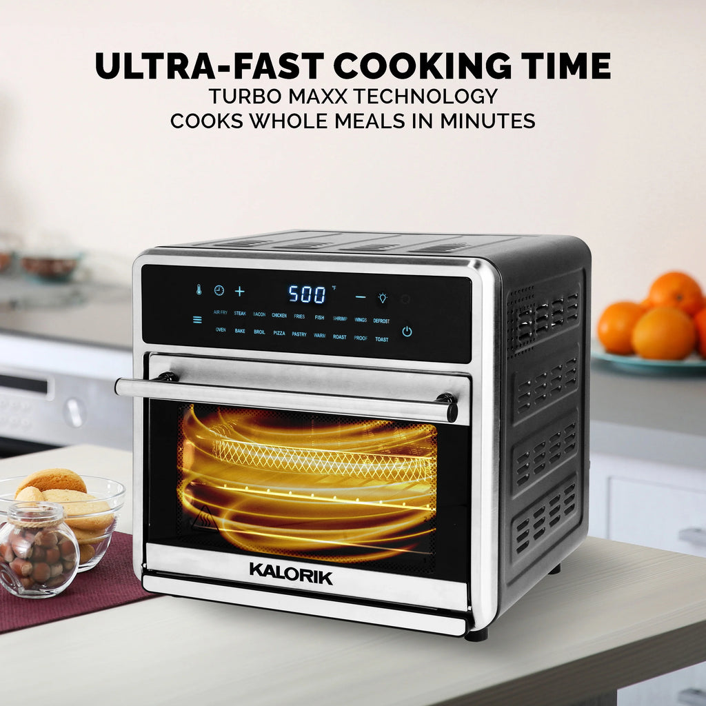 16 Quart Stainless Steel Air Fryer Oven and Grill K32560