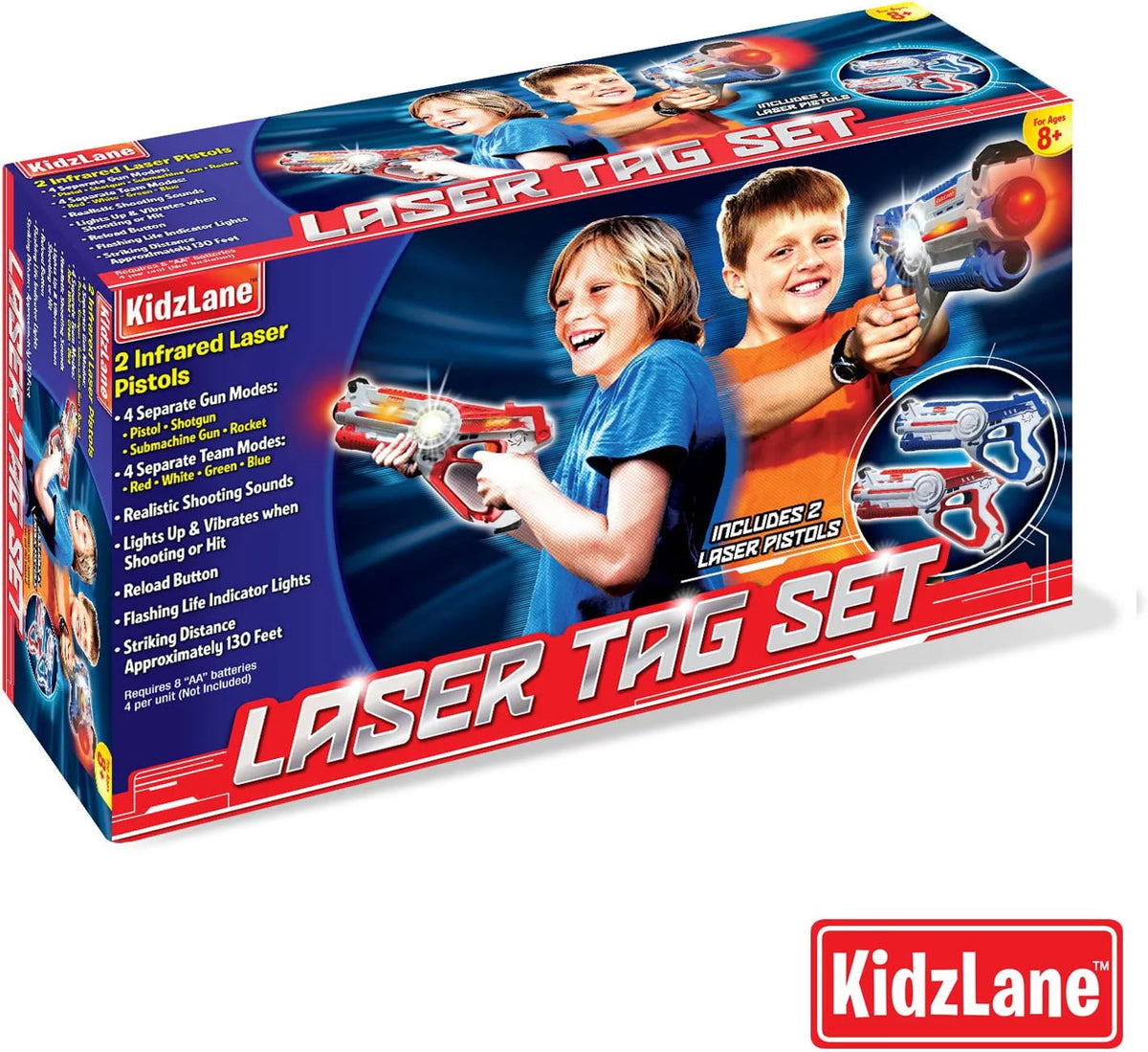 Set of 2 Green Orange Infrared Laser Tag Game L487