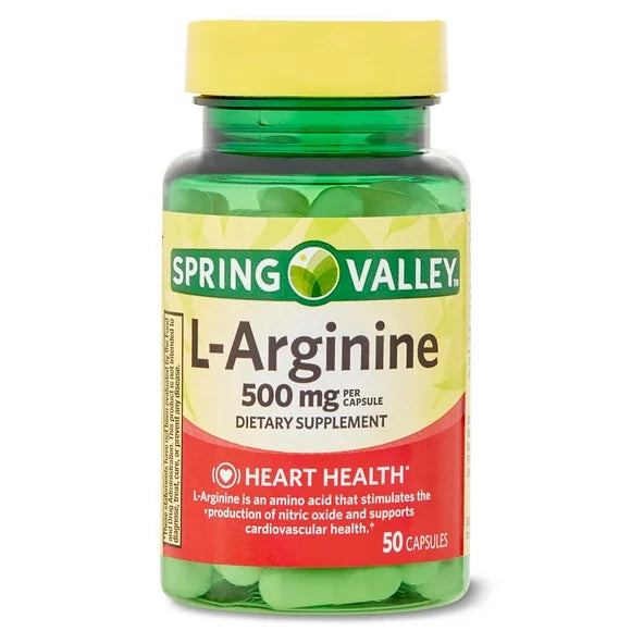 L-Arginine Amino Acid Supplements, 500 mg, 50 Count Z99606