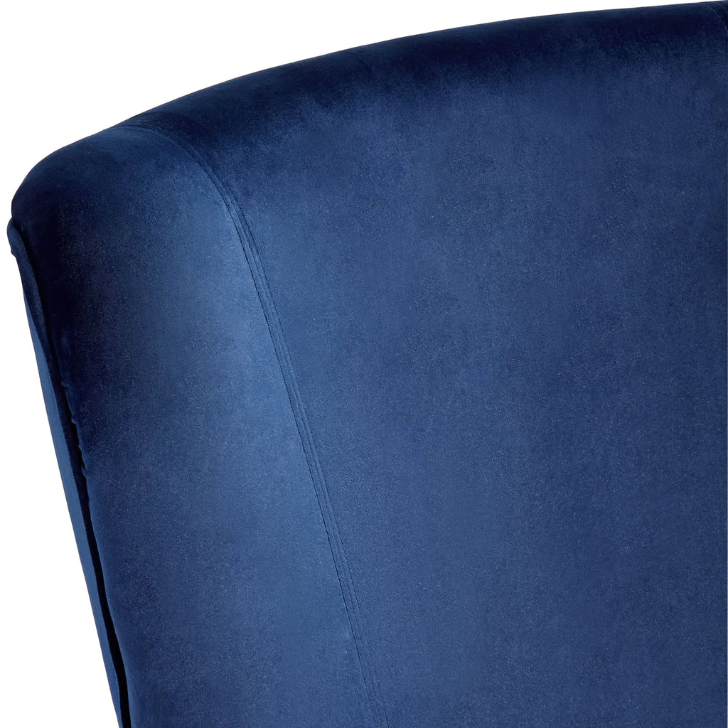 Blue Fabric Adjustable Office Chair F577