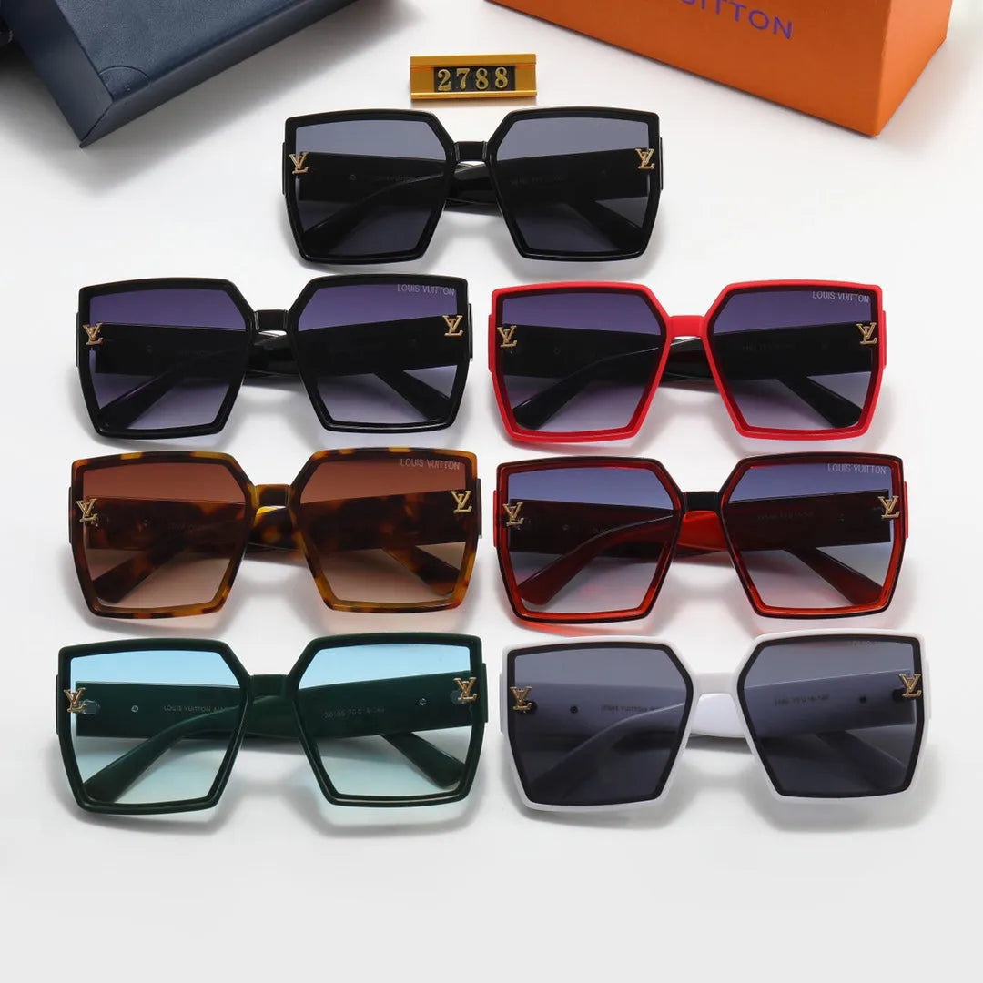 Square Rhinestone Polarized Sunglasses Z23410