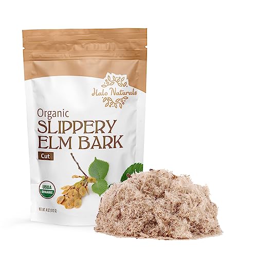 Organic Slippery Elm Bark Cut, 4 Ounces A5750