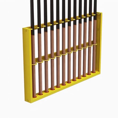 Wall Mount Pool Stick Holder Metal Cue Rack Black 60cm K7048