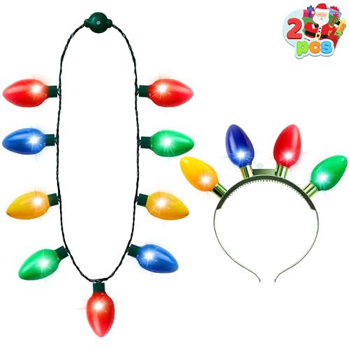 Christmas Light Up Headband and Necklace N65121