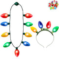Christmas Light Up Headband and Necklace N65121