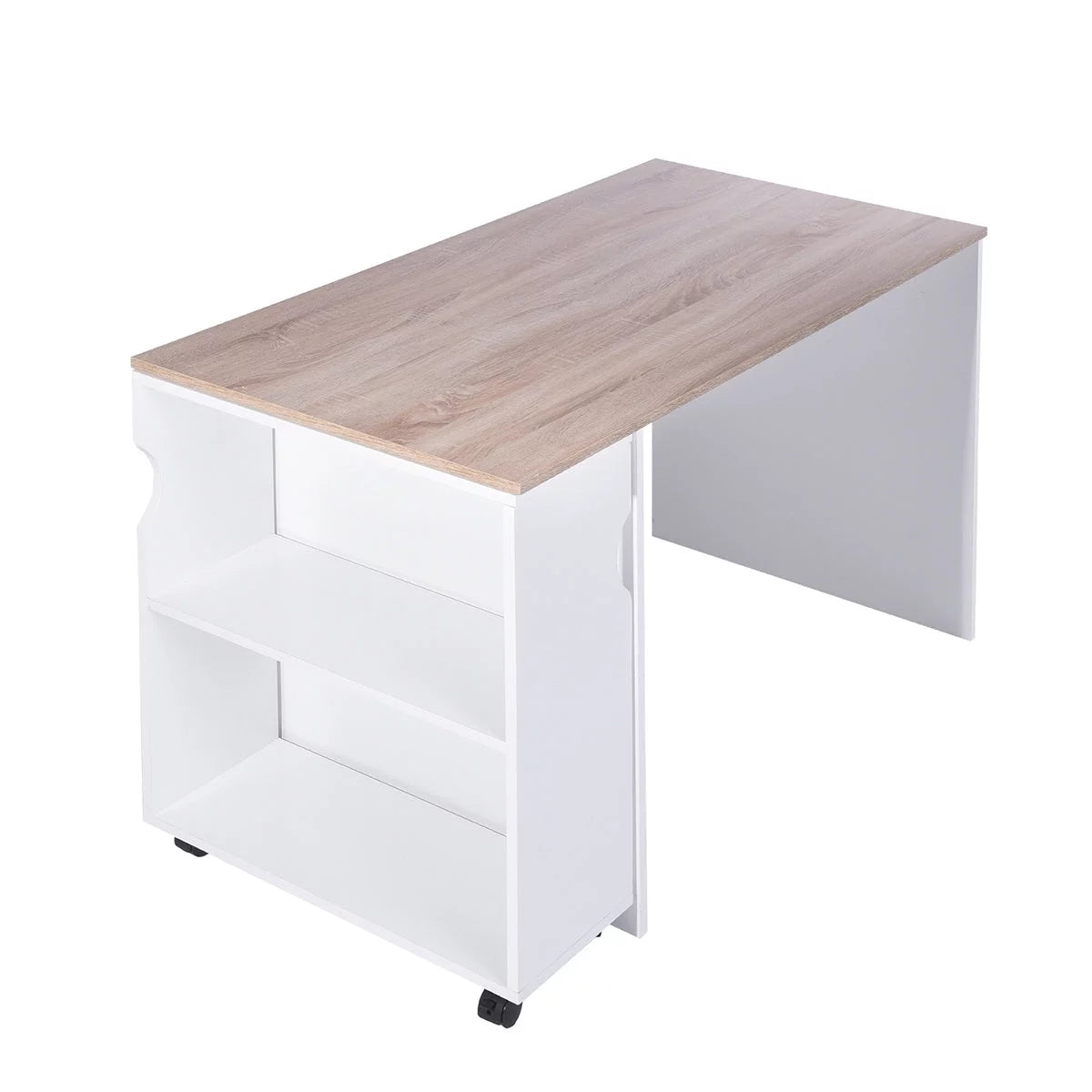 L Shape Computer Desk with Bookcase M263
