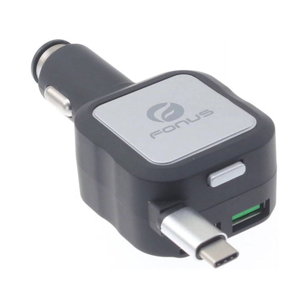 Retractable Mono Earphone with Car Charger Y619