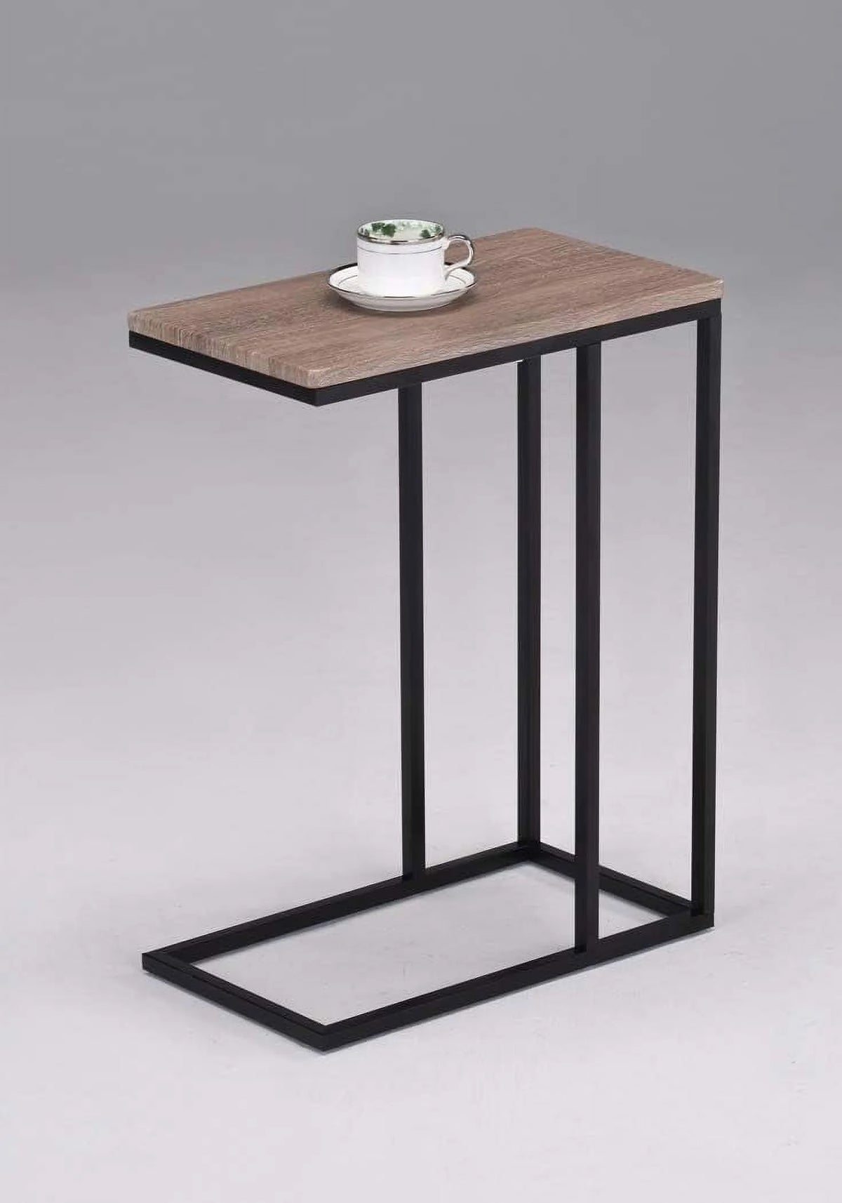Reclaimed Wood Look Finish Side End Table E744