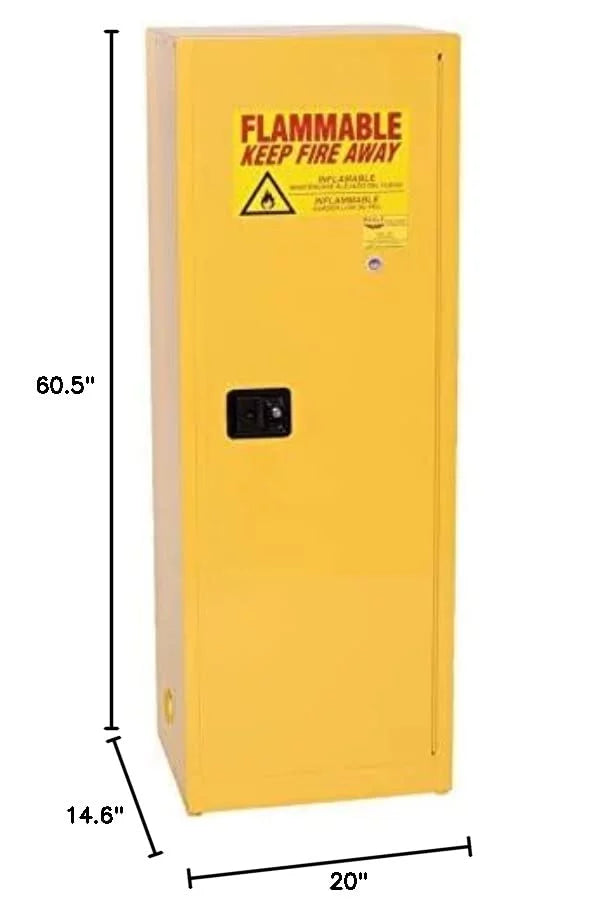 Yellow Flammable Liquid Safety Cabinet S7526
