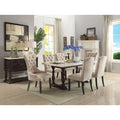 White Marble Dining Table M366