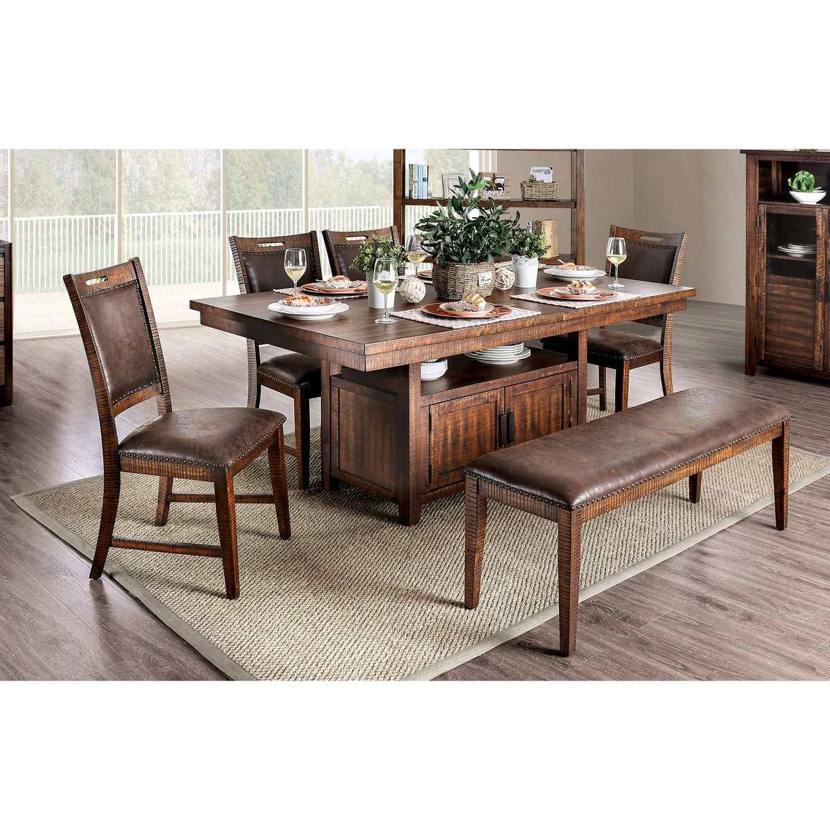 Light Walnut Dining Table B269