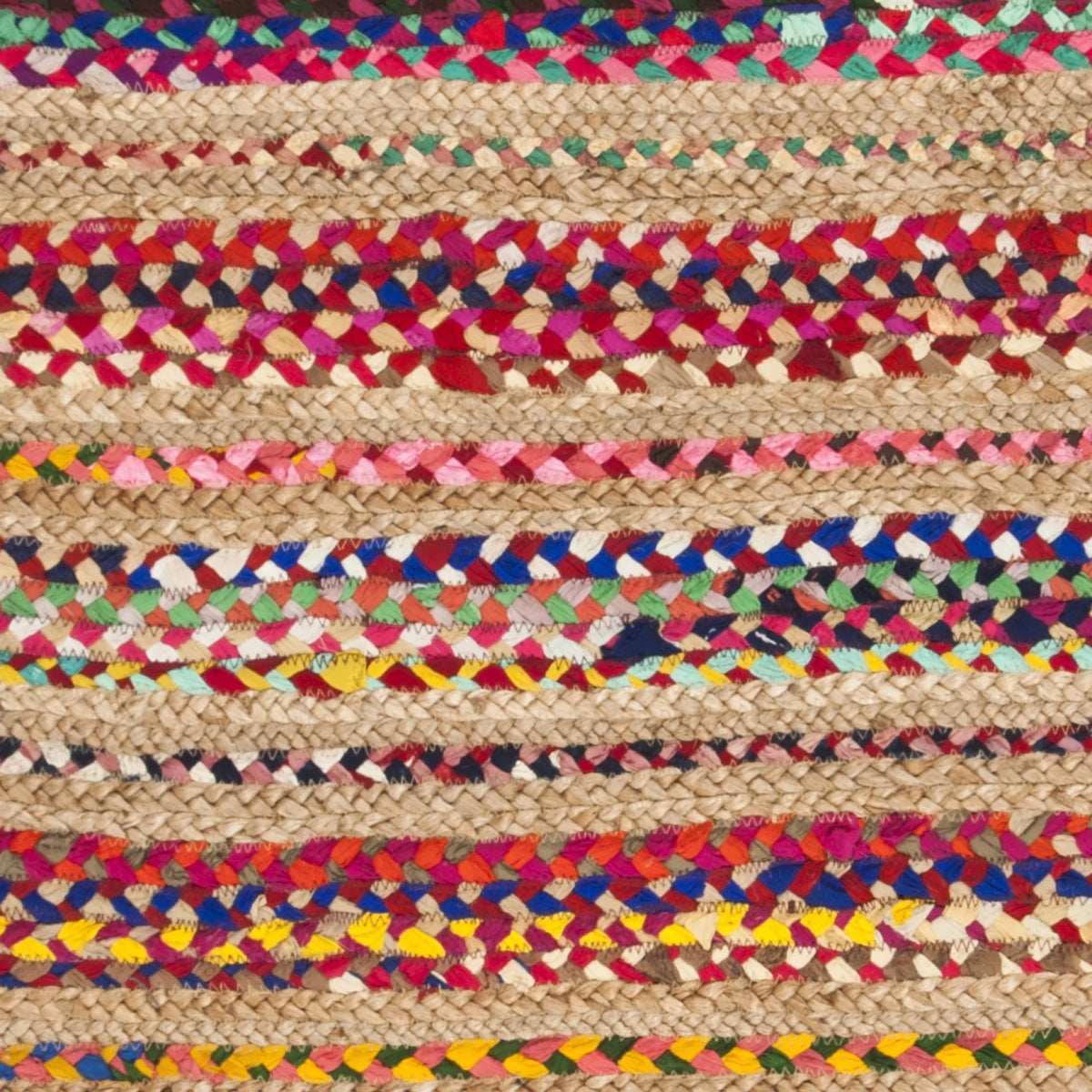Colorful Braided Area Rug 2'3" x 8' P610169
