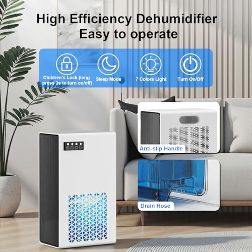 99oz Water Tank Dehumidifier with Auto Shut Off S220