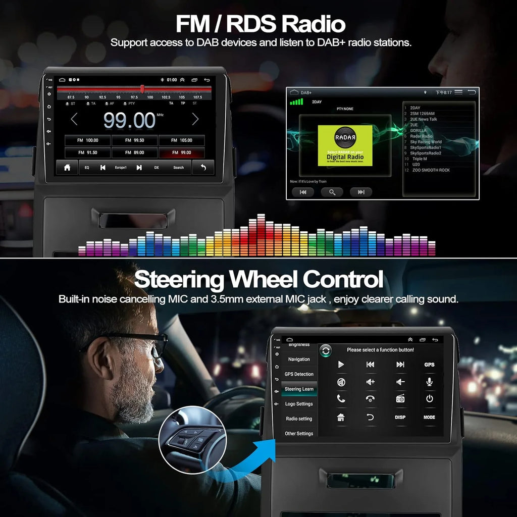 Android 13 9 Inch Touchscreen Car Stereo Radio with Backup Camera P7443
