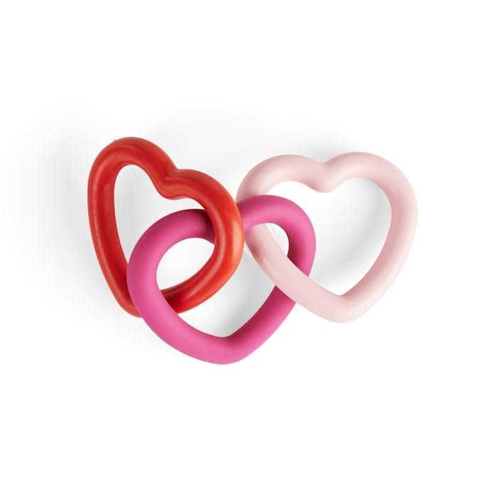 Rubber Hearts Dog Toy G8991