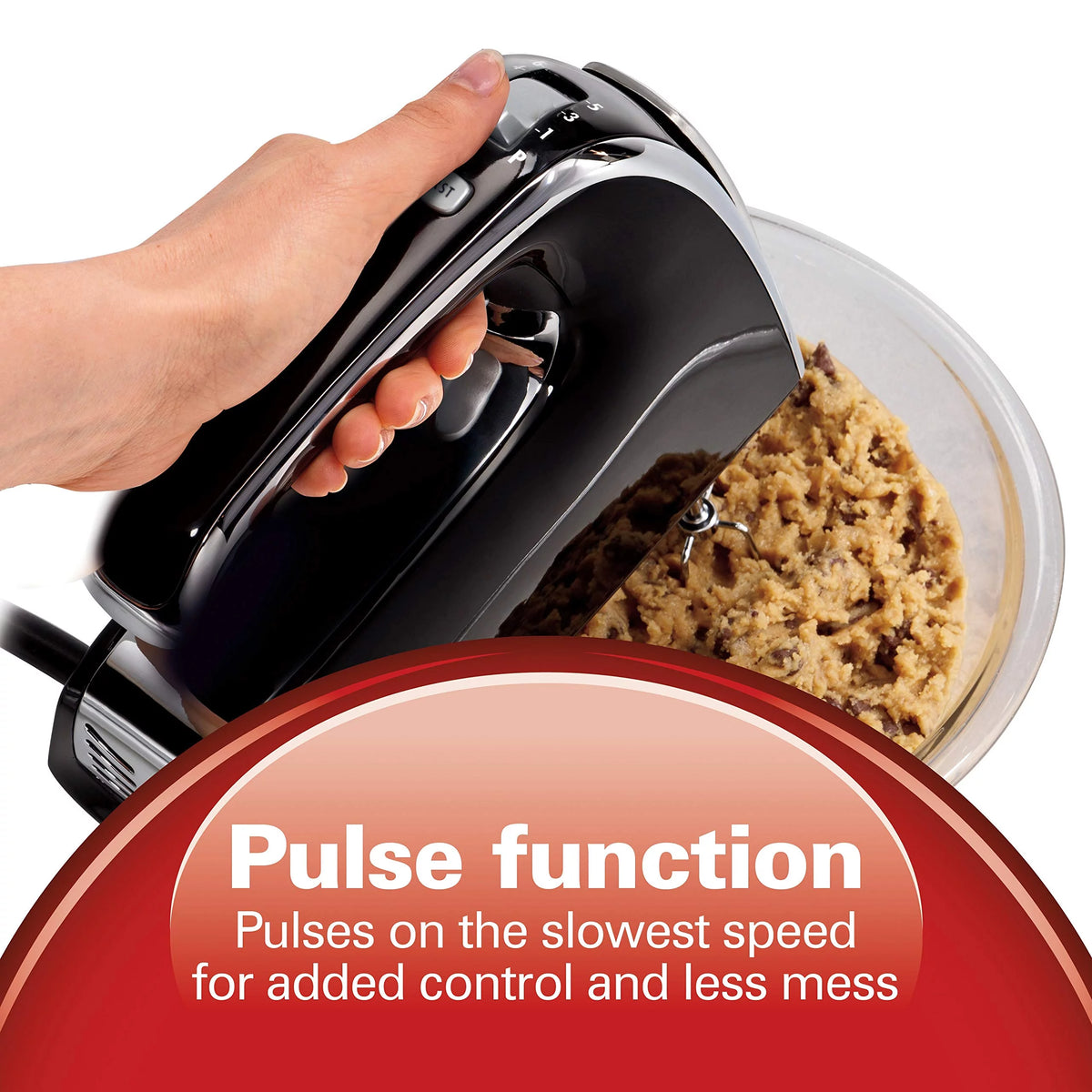 Black 6-Speed Electric Hand Mixer M480794