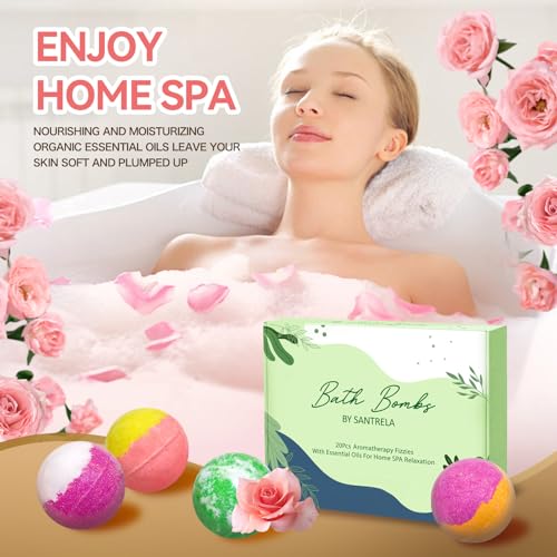 20 Organic Bath Bombs with Essential Oil F836981